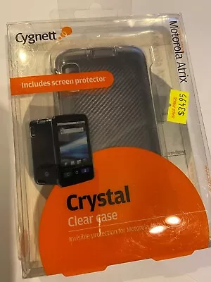 Motorola Atrix Crystal Clear Case + Bonus Screen Guard CY0554CMCRY By Cygnett • $10.26