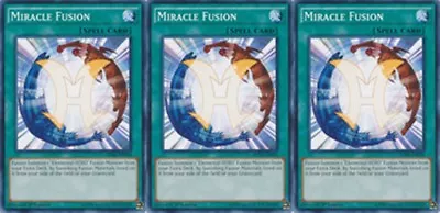 Miracle Fusion - SDHS-EN024 - Common - 1st Edition X 3 MINT YU-GI-OH! English • $5.99