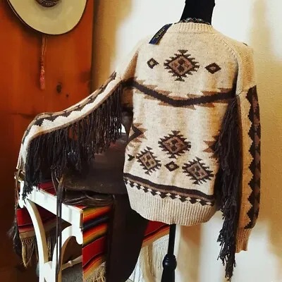 Ralph Lauren Aztec Crew SWEATER Wool Western UNISEX Men MEDIUM ? Women L ? XL ? • $275