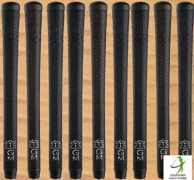 THE GRIP MASTER Perforated Leather Golf Club Grips Core .600  STANDARD/MIDSIZE • $34.49