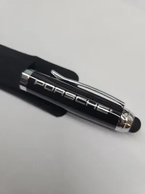 NEW Porsche Real Carbon Fiber Ball Pen Black Collectible With Stylus • $12.99