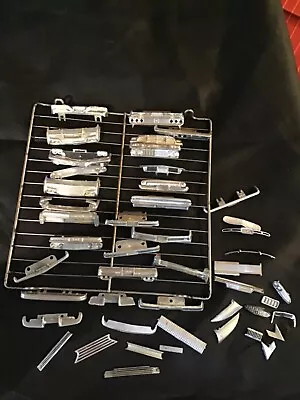 Lot Of Junkyard 1:24 1:25 Model Car Kit Parts ~ Chrome Fenders ~ 1960s • $45