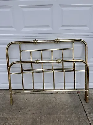 Antique Rare Brass Bed Headboard And Footboard Full Size • $35