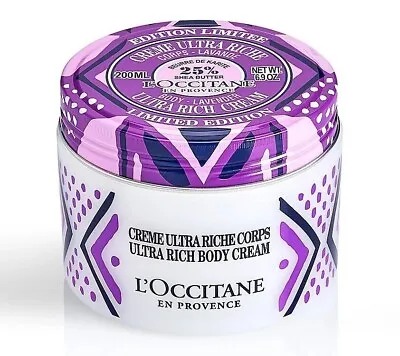 L'Occitane En Provence Lavender Ultra Rich Cream 25% Shea Butter 6.9 Oz. SEALED • $46.50