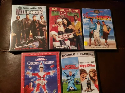 $11.99 • Buy Bad Santa, Wild Hogs, Weekend At Bernies Will Ferrell Christmas Vacation Dvd Lot