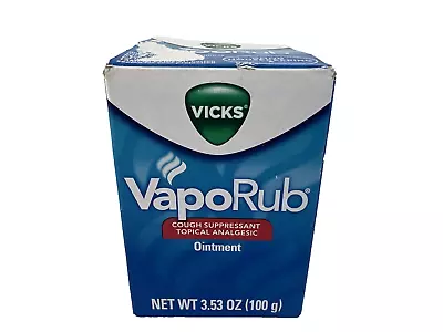 Vicks VapoRub Ointment Suppressant Topical Analgesic *READ MORE* 3.53oz • $9.43