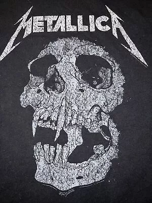 NWOT Official Metallica Band Logo Concert Tour L/S Shirt X-Small XS Black Skull • $35.99