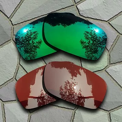 US Jade Green&Bronze Brown Polarized Lenses Replacement For-Oakley Crankcase • $15.99