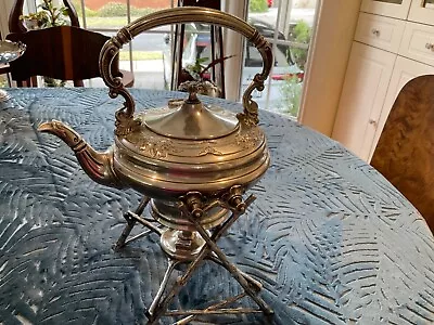 Antique James Dixon & Sons Sheffield  Silver Plated Spirit/gypsy Kettle • $190