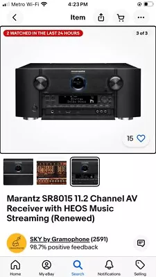 Marantz SR8015 11.2 Channel AV Receiver With HEOS Music Streaming • $910