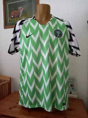 £39.99 • Buy Replica Nigeria Naija Home Stadium Football Shirt 2018 World Cup Men Size Large 