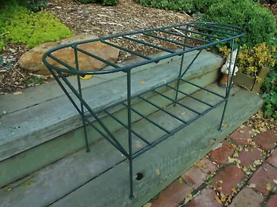 $65 • Buy Vintage Wrought Iron Pot Plant Stand 2 Tier