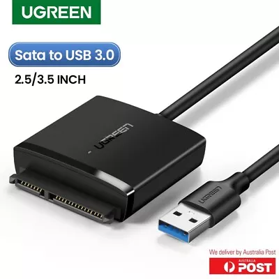 Ugreen USB 3.0 To SATA 2.5'' 3.5'' Hard Drive Adapter Cable UASP Converter • $36.95