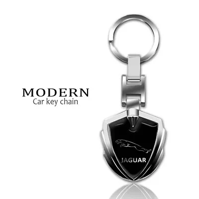 JAGUAR Keyring Key Ring Chrome Jaguar Logo & Name • $16.95