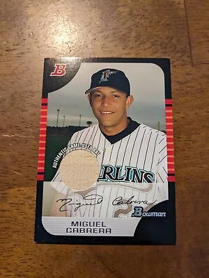 2005 Bowman #90 Miguel Cabrera Relics • $4.99