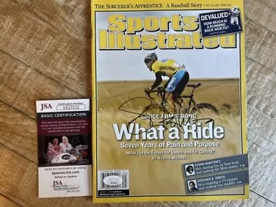 Sports Illustrated Signed Lance Armstrong August 1 2005 JSA Certified No Label • £118.76