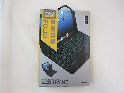 $11.99 • Buy ZAGG Bluetooth Keyboard Folio Case For Apple IPad Mini - Black