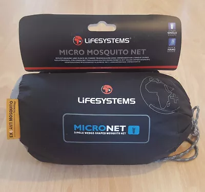 Lifesystems MicroNet Single Mosquito Net With QuickHang System - Brand New! • £17.99