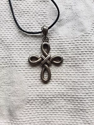 Vintage 925 Sterling Silver Cross Pendant • $29.99