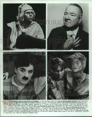 Press Photo Actors Richard Hilger W.C. Fields Charlie Chaplin Entertainers • $17.99