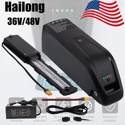 52V 48V 36V Hailong Battery For 200W-1500W Electric Motor Lithium EBIKE Battery • $155.99