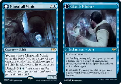 MTG - Mirrorhall Mimic // Ghastly Mimicry - Foil - Innistrad: Crimson Vow - NM  • $2.38