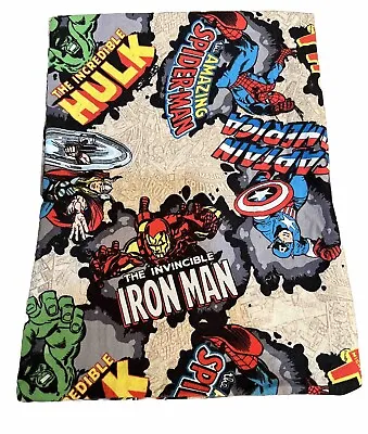 Marvel Pillowcase Comic Homemade Standard Thor Spider-Man Hulk Ironman 1pc Hero • $11