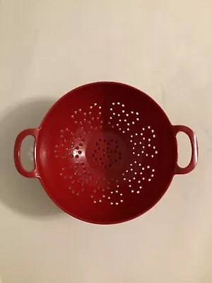 Zak! Designs Vintage Style Red Melamine Berries Colander W/Handles • $16