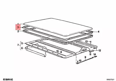 Genuine BMW E30 Coupe Sedan Wagon Sunroof Seal OEM 54128106928 • $124.80