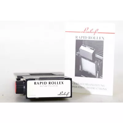 Linhof Rapid Rollex 6x7/4x5  - Slot Roll Film Cassette - Cassette - Film Back • £213.89