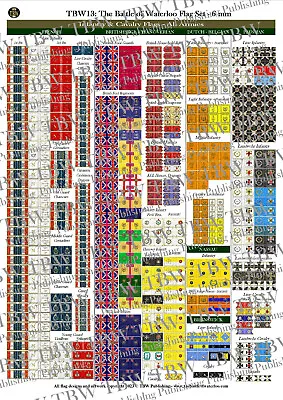 6mm Flags: Waterloo All Armies - Sheet Of 390 (TBW13) • £10.95