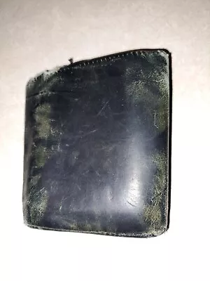  Vintage Leather Men's Trifold Wallet Very Worn CROFT + BARROW • $15.99