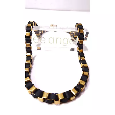 Lee Angel Roxanne Assoulin Women's Box Link Satin Marni Necklace NWT 398 • $72.50