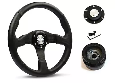 SAAS Steering Wheel D1-SWB-R & Boss For Mazda RX2 RX3 RX4 RX5 1970-1985 • $234