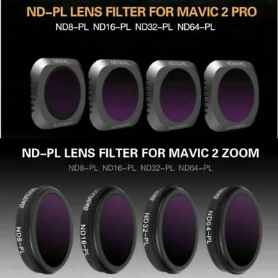 $63.70 • Buy For DJI MAVIC 2 PRO/ZOOM ND-PL Camera Lens Filter ND8-PL ND32-PL ND64-PL HYA