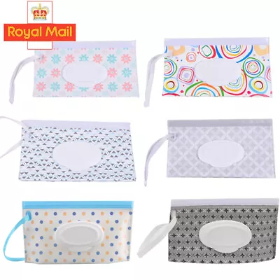 Baby Wet Wipes Tissue Bag Case Pouch Accessories Box Cosmetic Stroller Product • £4.45