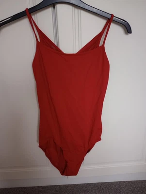 £15 • Buy Mirella Red Strappy Back Leotard. Size Large. Worn Couple Of Times 