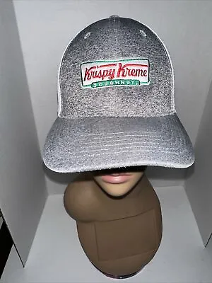 Krispy Kreme Doughnuts Embroidered Gray  Hat Adjustable SnapBack Baseball Cap • $14.88