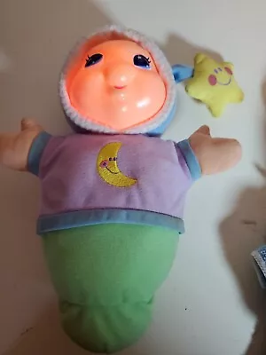 Vintage Playskool Lullaby Gloworm 2003 Lightup Musical Xtra Body Plush Stuffed • $13.94