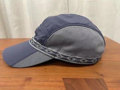 Vintage LL Bean 5 Panel Hat Blue Adjustable Vented Fishing Strap Back Vented • $14.99