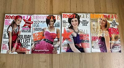 Teen Vogue Magazines Dec/Jan Sept-Nov Lot Of 4 Rhianna Mary Kate Mischa Barton • $12.89