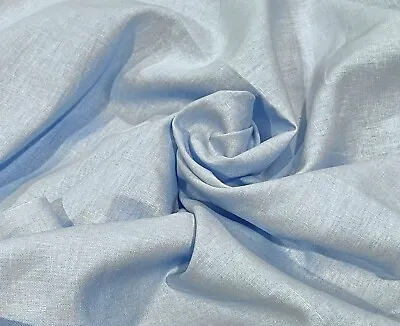 Light Blue Linen Fabric 56” Width Sold By The Yard • $12.99