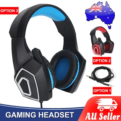 $25.95 • Buy Gaming Headset MIC Stereo Surround LED Headphones For PC Mac Laptop PS4 Xbox One