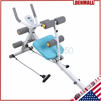 Ab Machine Coaster Abdominal Crunch Trainer For Home Gym Core Workout Equipment • $109