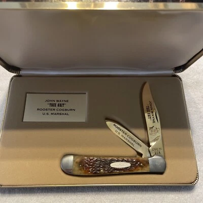 $49.99 • Buy John Wayne Case XX “True Grit” Rooster Cogburn US Marshall Commemorative Knife