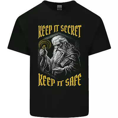 Crypto Keep It Secret Wizard Bitcoin Mens Cotton T-Shirt Tee Top • $24.53