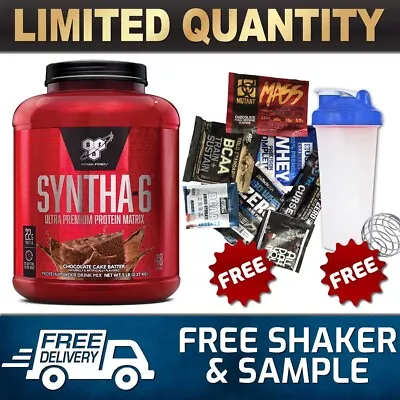 Bsn Syntha 6 2.29kg 5lbs Protein Powder || Wpi Wpc Blend Whey Lean Muscle @ • $99.95