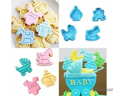 Baby Plunger Cutters Cake Decorating Fondant Icing Biscuit Cookies Pastry Crafts • £7.95