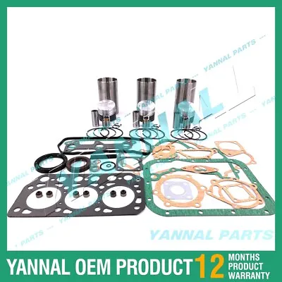 K3D Overhaul Rebuild Kit With Engine Gasket Set For Mitsubishi Engine • $340.41