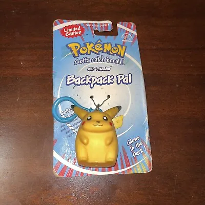 $5.50 • Buy Vintage Pokémon Pikachu #25 Backpack Pal Applause Nintendo NOS 1999